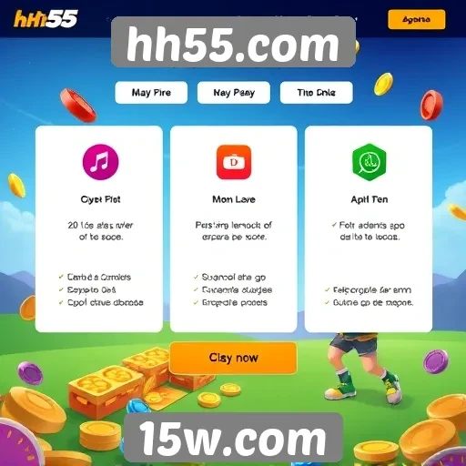 Funcionalidades do site hh55.com para jogadores